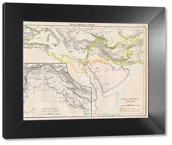 Mohammedan empire map 1883