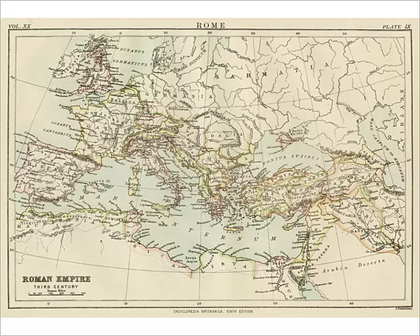 Map of the roman empire 1883