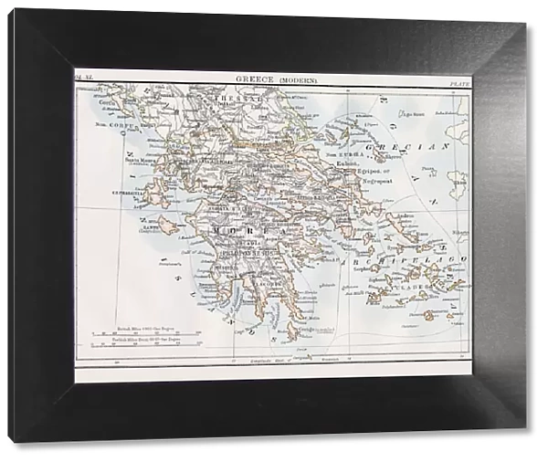 Map of Greece 1883