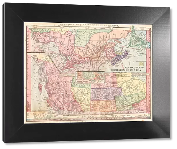 Dominion of Canada map 1886
