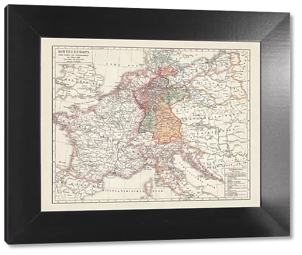 Map of Europe at the Napoleonic Wars of Liberty (1813)