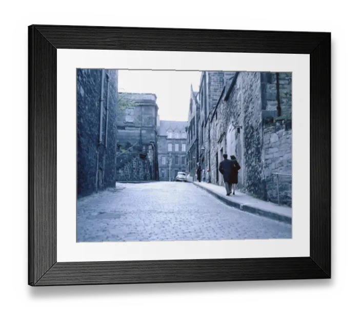 Framed Print : alley, architecture, back view, bleak, brick, buildings, chilly, city, cobbled, cobblestones Framed Print : alley, architecture, back view, bleak, brick, buildings, chilly, city, cobbled, cobblestones