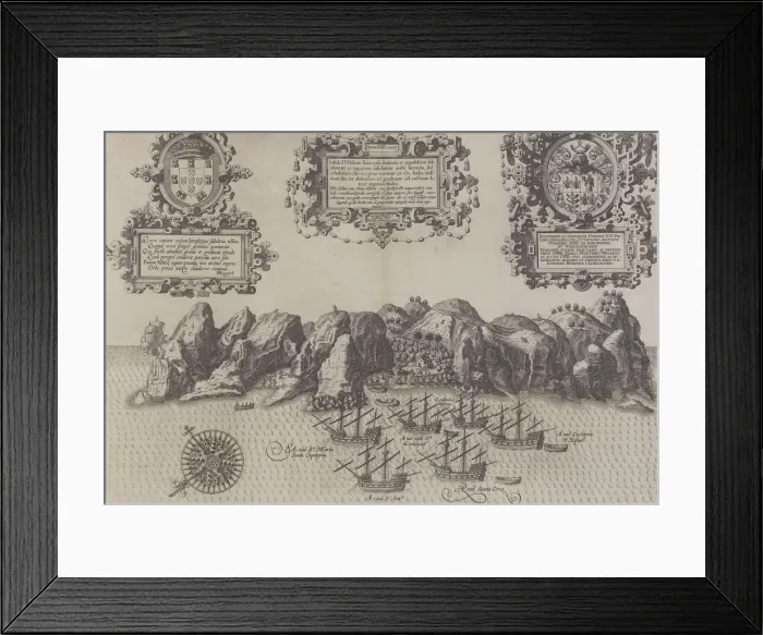 Framed Print : antique, archival, cartouches, compass, decorative, depicting, discovery, document Framed Print : antique, archival, cartouches, compass, decorative, depicting, discovery, document