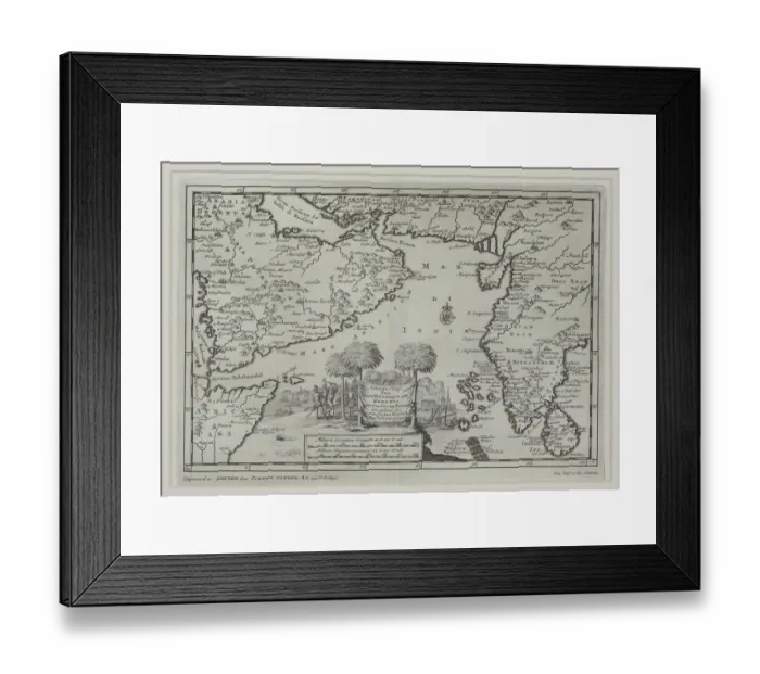 Framed Print : africa, antique, arabian sea, archival, asia, borders, boundaries, cartography, countries Framed Print : africa, antique, arabian sea, archival, asia, borders, boundaries, cartography, countries
