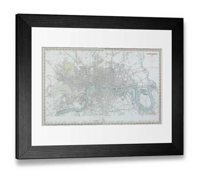Framed Print : antiquity, archival, cartography, city, england, geographical, geography, great britain Framed Print : antiquity, archival, cartography, city, england, geographical, geography, great britain