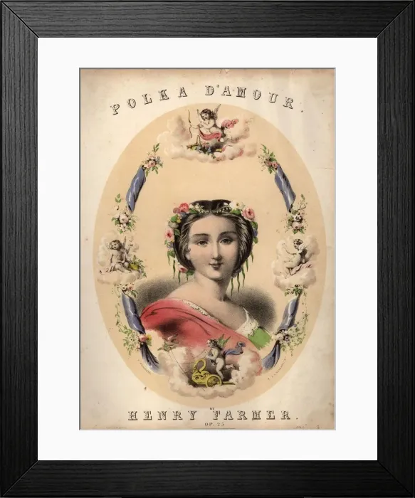Framed Print : Polka D Amour Framed Print : Polka D Amour