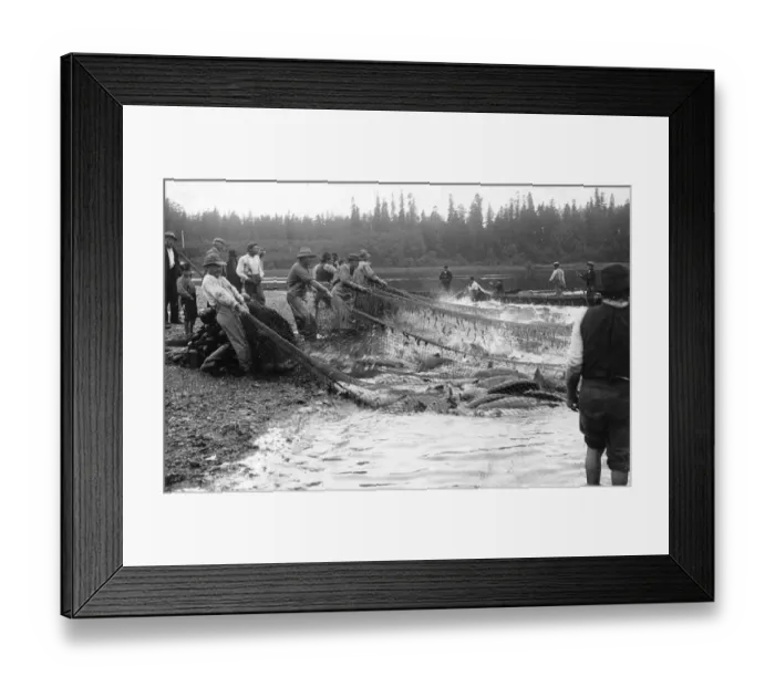 Framed Print : Salmon Fishing Framed Print : Salmon Fishing