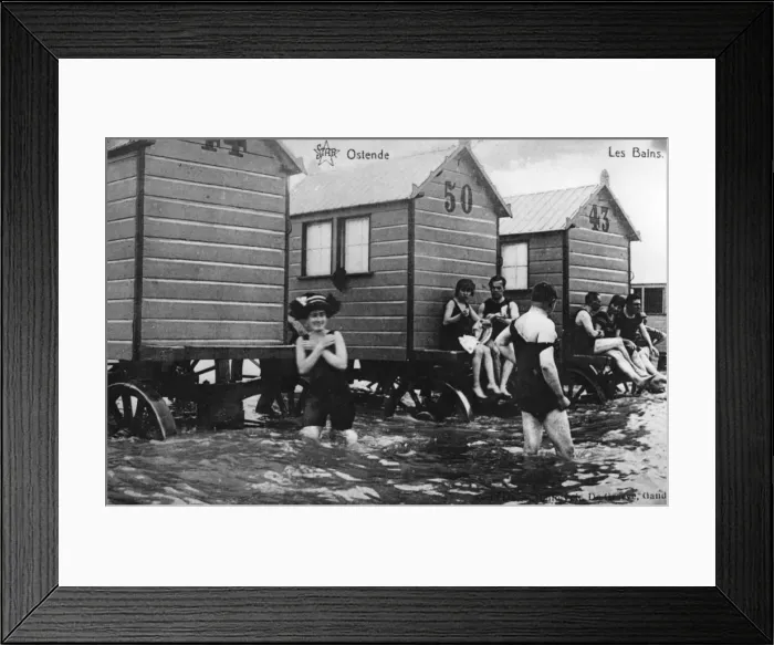 Framed Print : Bathing Belgians Framed Print : Bathing Belgians