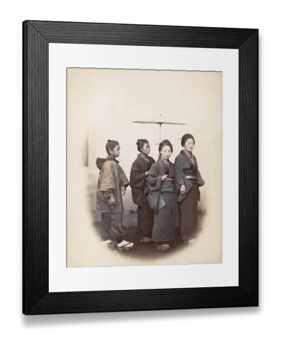 Framed Print : Japanese Girls Framed Print : Japanese Girls