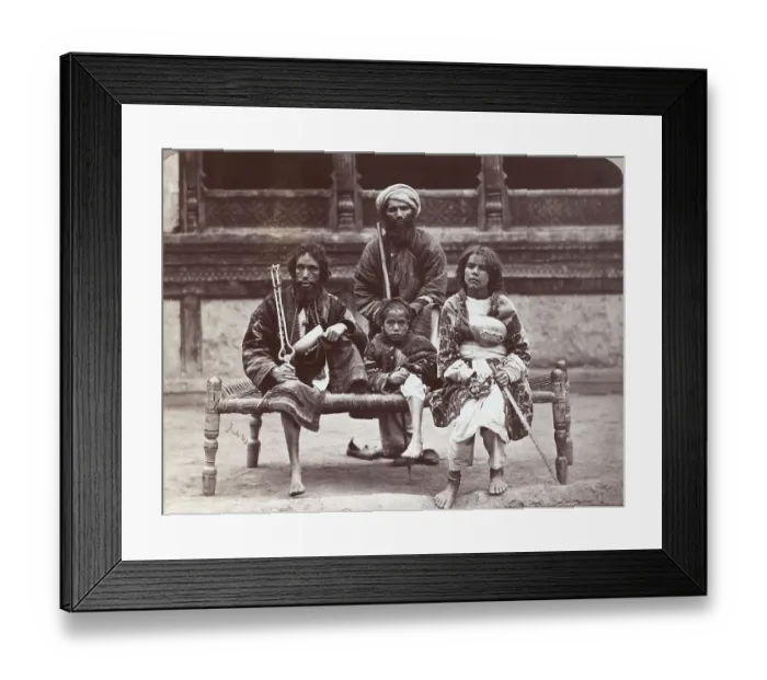 Framed Print : Group Of Beggars Framed Print : Group Of Beggars