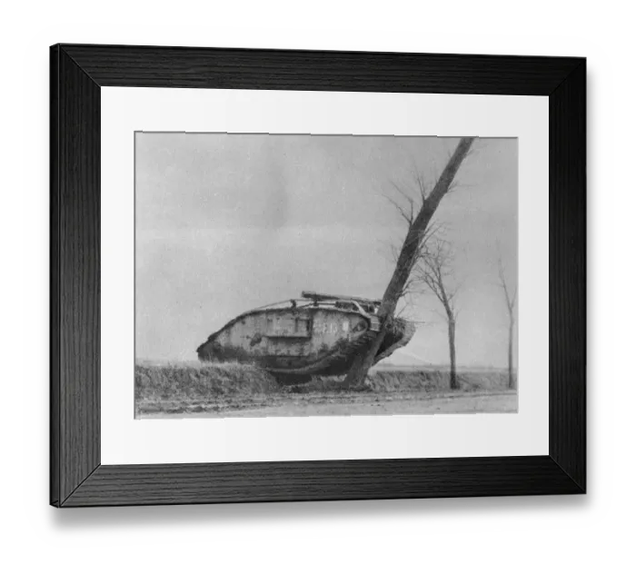 Framed Print : Crashed Tank Framed Print : Crashed Tank
