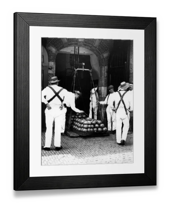Framed Print : Cheese Weighing Framed Print : Cheese Weighing