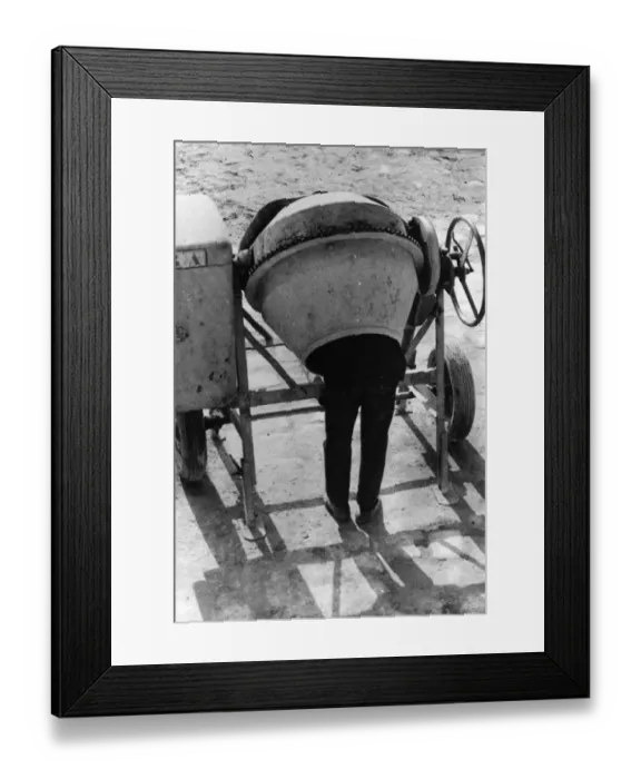 Framed Print : Cement Man