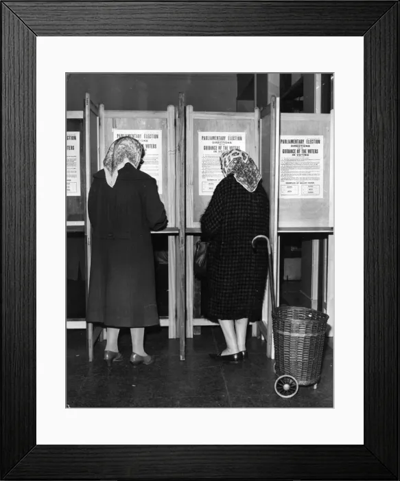 Framed Print : Polling Day