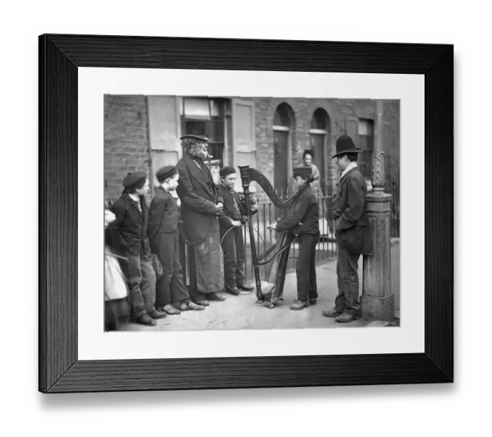 Framed Print : Victorian Busker Framed Print : Victorian Busker