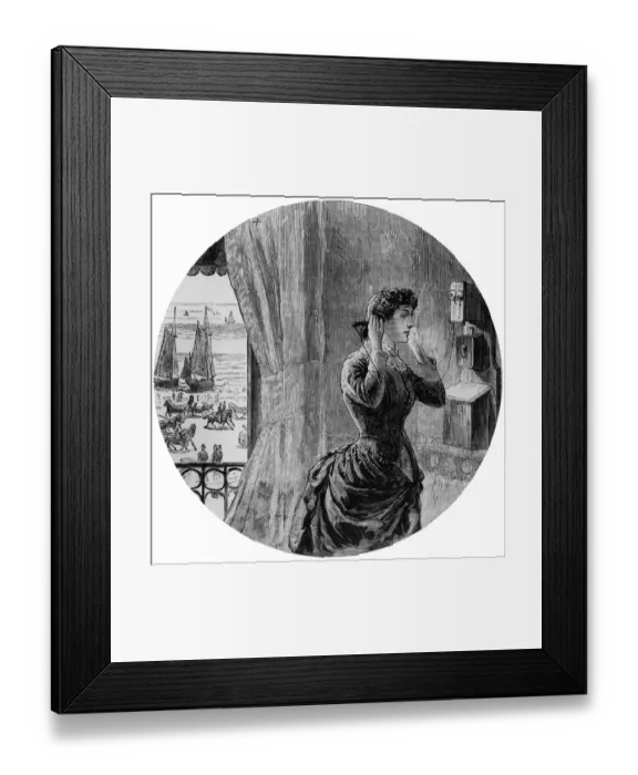 Framed Print : Victorian Telephone Framed Print : Victorian Telephone
