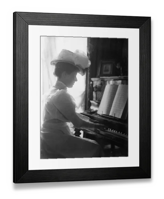Framed Print : Pianist With Hat Framed Print : Pianist With Hat