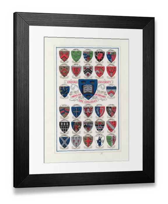 Framed Print : Heraldic Shields Framed Print : Heraldic Shields