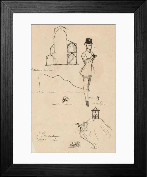 Framed Print : Stendhal Sketch Framed Print : Stendhal Sketch