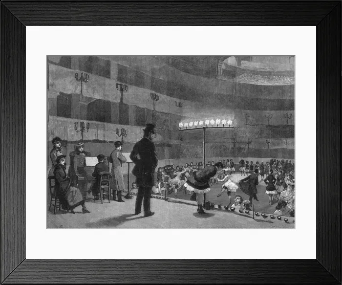 Framed Print : Rehearsing Pantomime