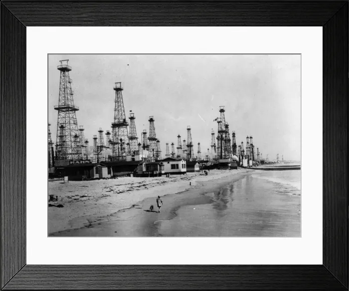 Framed Print : Venice Oilfield