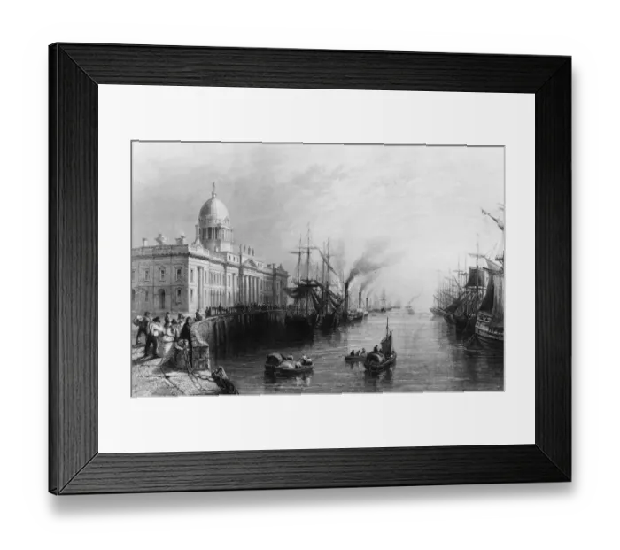 Framed Print : Custom House Framed Print : Custom House