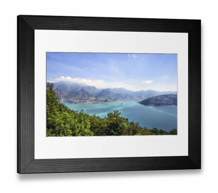 Framed Print : Lake Iseo, aerial view in Lombardy Italy Framed Print : Lake Iseo, aerial view in Lombardy Italy