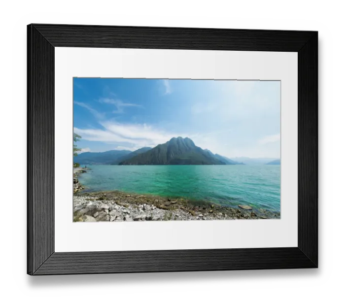 Framed Print : Monte Isola on Iseo Lake, Lombardy, Italy Framed Print : Monte Isola on Iseo Lake, Lombardy, Italy