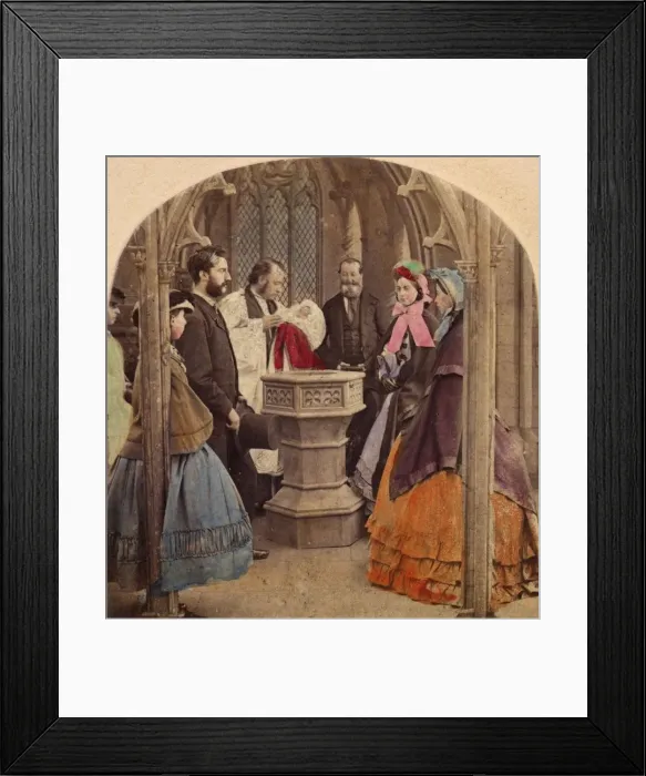 Framed Print : Baptismal Font Framed Print : Baptismal Font