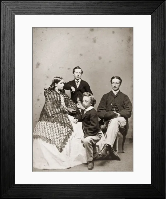 Framed Print : Victorian Family Framed Print : Victorian Family