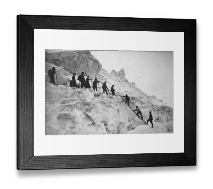 Framed Print : Over A Crevasse Framed Print : Over A Crevasse