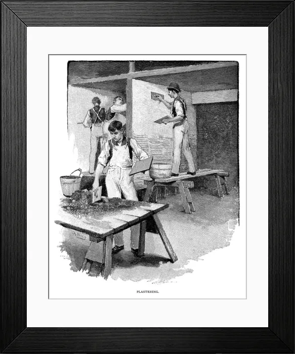 Framed Print : Plastering Framed Print : Plastering