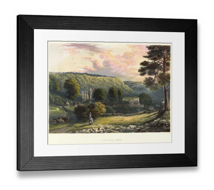 Framed Print : View of Rievaulx Abbey, 19th Century Framed Print : View of Rievaulx Abbey, 19th Century