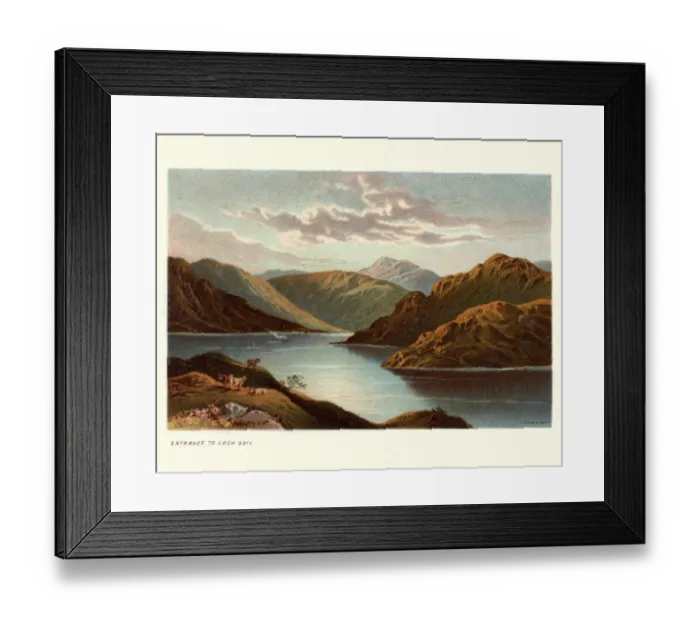 Framed Print : Loch Goil, Scotland, 19th Century