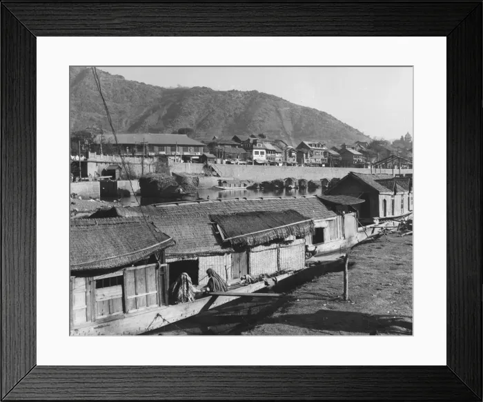 Framed Print : Kashmiri Houseboats Framed Print : Kashmiri Houseboats