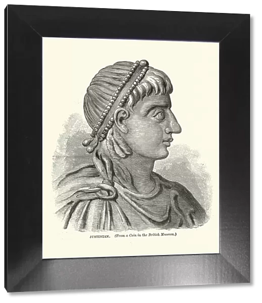 Portrait of Justinian I - Byzantine emperor