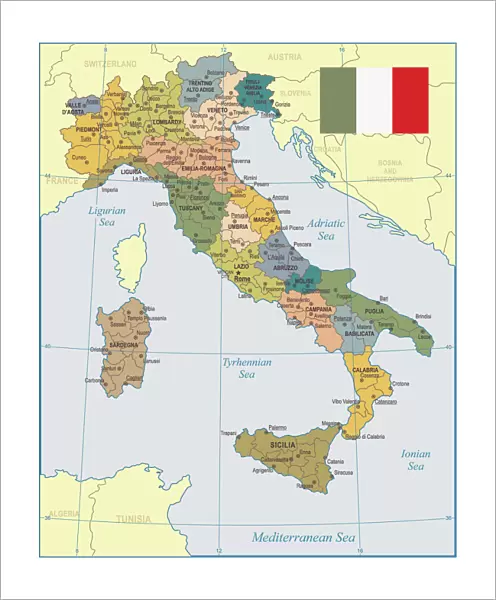 Italy Map - illustration