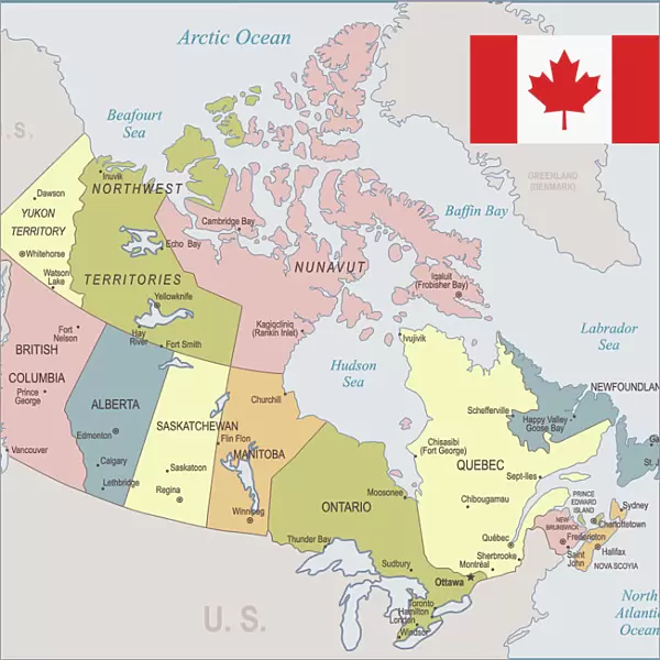 Canada Map - illustration