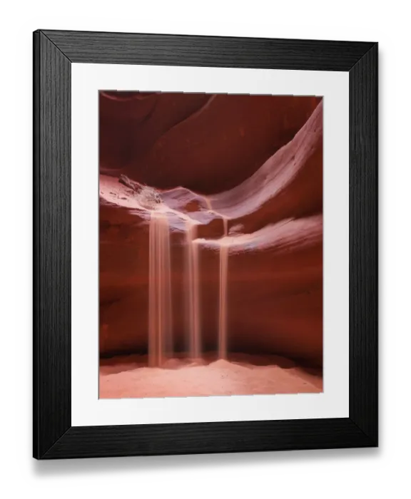 Framed Print : Sand Waterfall, Upper Antelope Canyon, Arizona Framed Print : Sand Waterfall, Upper Antelope Canyon, Arizona
