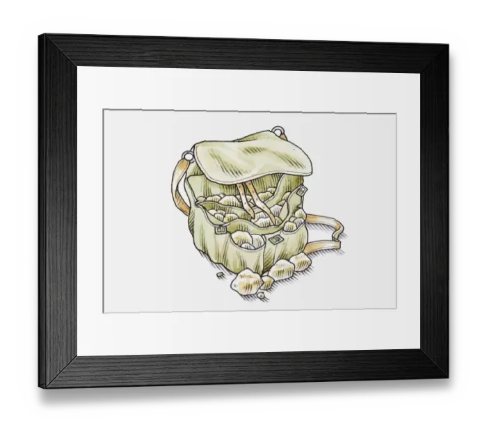 Framed Print : collecting, field trip, geology, horizontal, no people, pen and ink, research, rock Framed Print : collecting, field trip, geology, horizontal, no people, pen and ink, research, rock