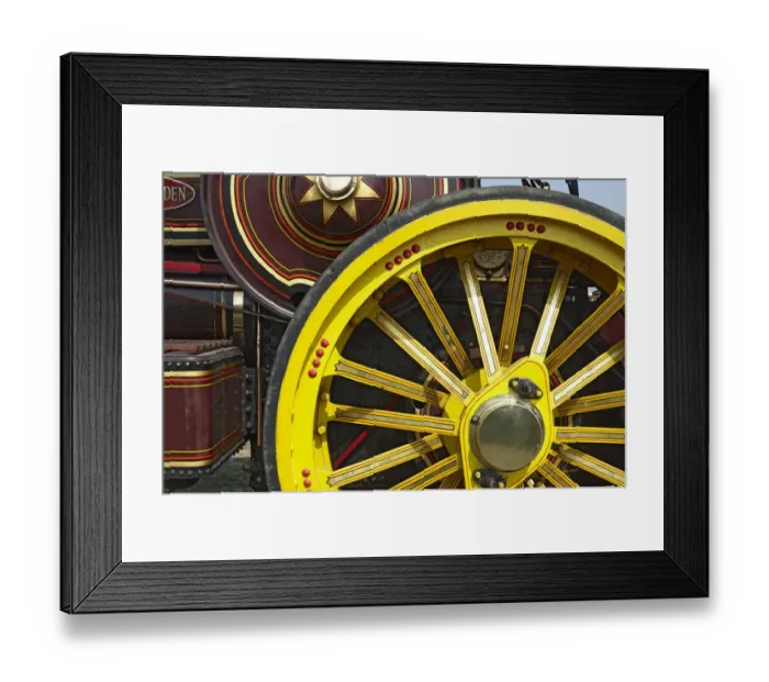 Framed Print : 1920s, 7nhp, circa 1920, detail, fowler, fowler 7nhp showmans road locomotive, iron maiden, no