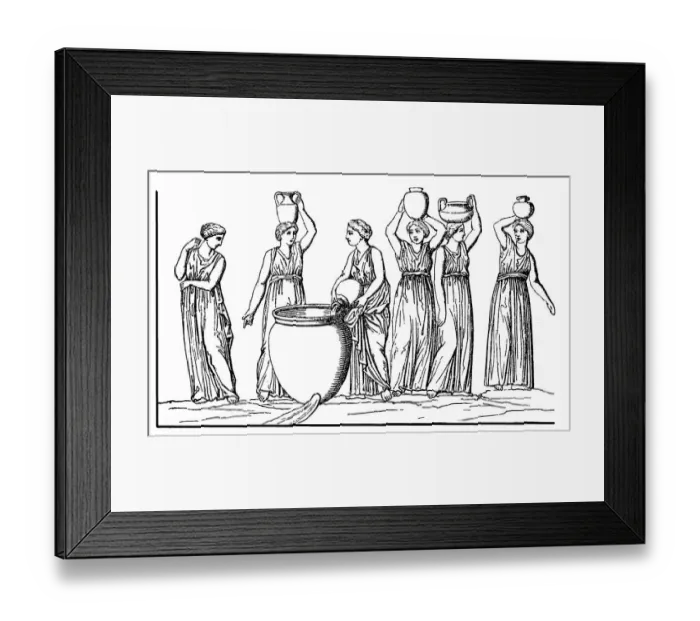 Framed Print : Daughters of Danaus, also Danaids, Danaides or DanaAOdes, were the fifty daughters of Danaus Framed Print : Daughters of Danaus, also Danaids, Danaides or DanaAOdes, were the fifty daughters of Danaus
