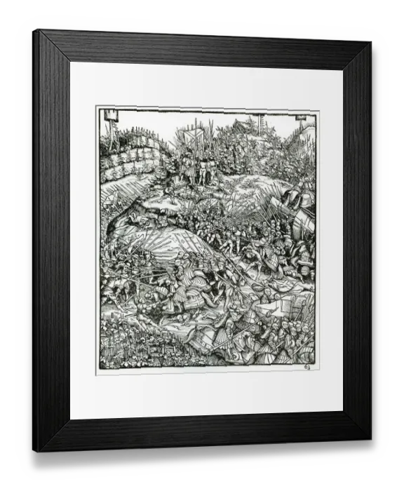 Framed Print : Lansquenets in battle, copper engraving, from book by Baader 1650, depicting the peasant uprisings, Germany Framed Print : Lansquenets in battle, copper engraving, from book by Baader 1650, depicting the peasant uprisings, Germany