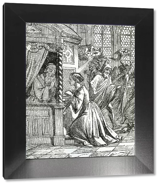 arts and crafts, confession, confessional, drawing, drawn, handicraft, historic, illustrations