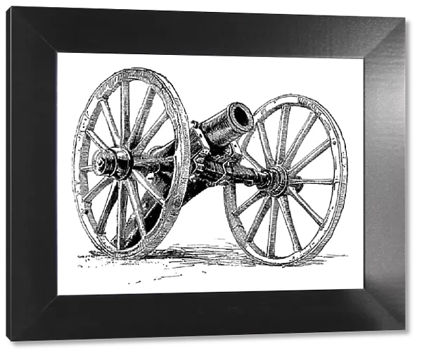 Cannon - Scanned 1887 Engraving