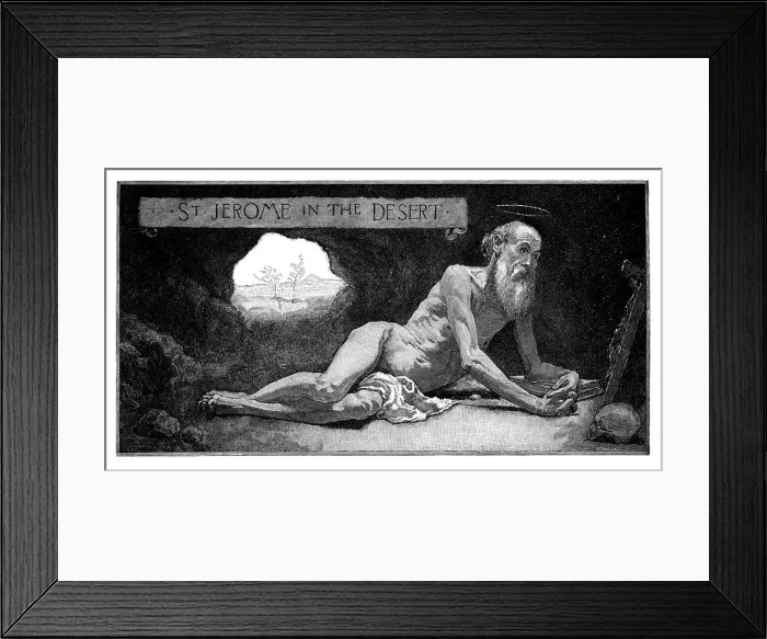 Framed Print : Saint Jerome in the desert Framed Print : Saint Jerome in the desert