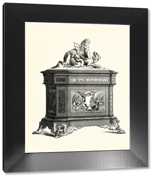 Victorian decor, Coffer or Jewel Box, 1855