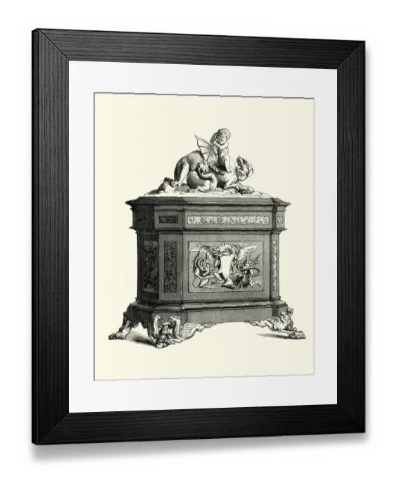 Framed Print : Victorian decor, Coffer or Jewel Box, 1855 Framed Print : Victorian decor, Coffer or Jewel Box, 1855