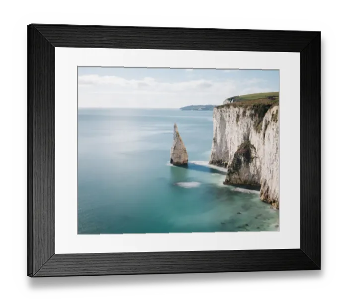 Framed Print : Chalk stack at Old Harry Rocks, Dorset, England Framed Print : Chalk stack at Old Harry Rocks, Dorset, England