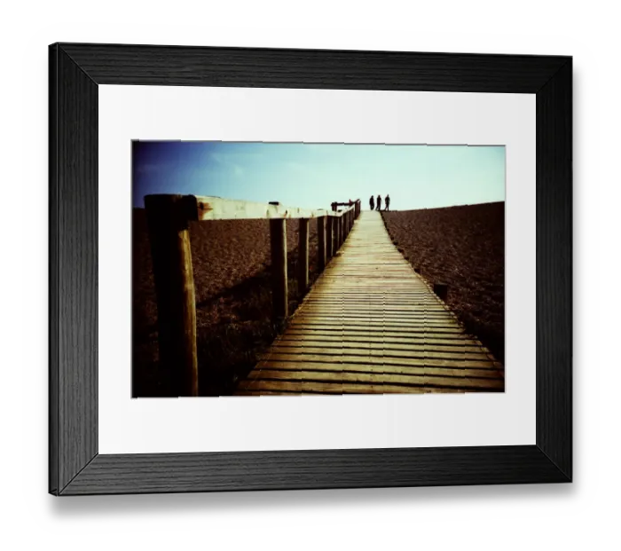 Framed Print : Wooden boardwalk to Chesil Beach Framed Print : Wooden boardwalk to Chesil Beach